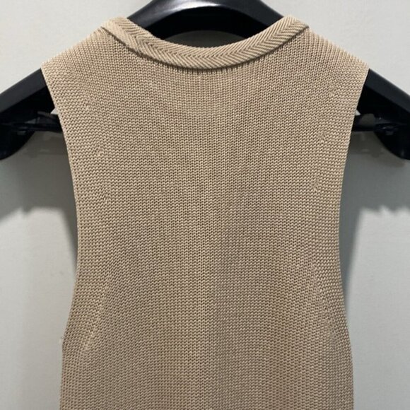 Aritzia Wilfred Palmier Tan Sleeveless Knit Tunic - Picture 10 of 12